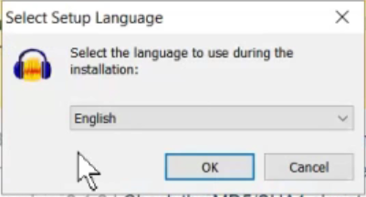 Audacity Select Language